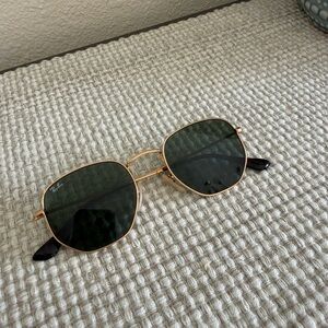 Ray-Ban Gold Frame Sunglasses